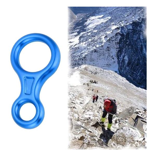 Descender til klatring, aluminium, udstyr til nedfiring
