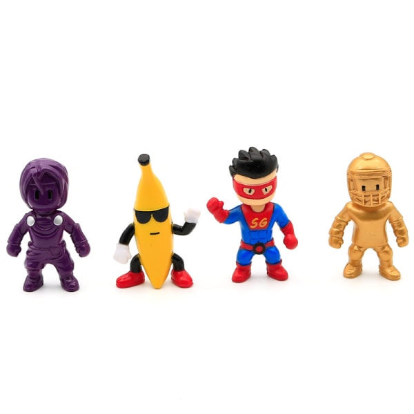 8 Pack Stumble Guys Game Action Figure Toys Miniatyrmodell Dockor