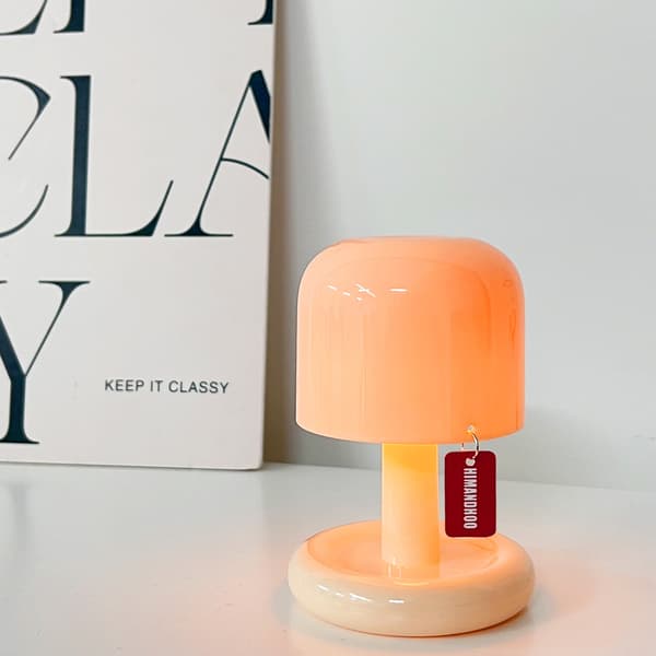Mini LED-skrivebordslampe, bærbar, genopladelig natlampe med timer C