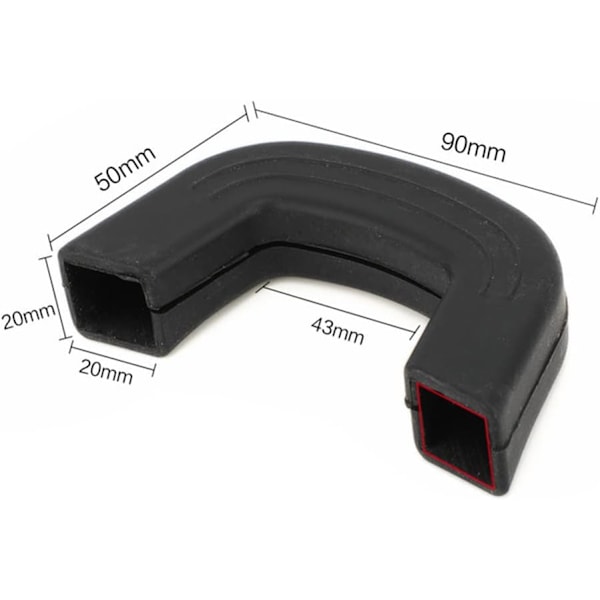 Silikon Grytekluter, Silikon Håndtak Holder, Varme Håndtak Holder, 4 Stykker Isolerte Sklisikre Grytegrep, for Jern Gryter Wok Panner Koketopper