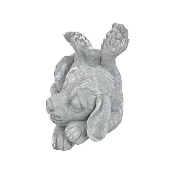 Mindesmærke til kæledyr, levende kæledyrsstatue til haven (engelhund)