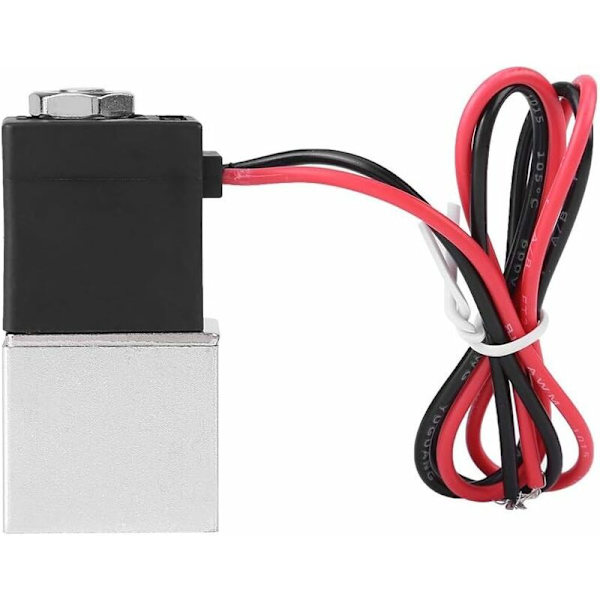 Magnetventil, 12V DC 1/4\" 2-vejs normalt lukket 1,2 MPa pneumatisk aluminium