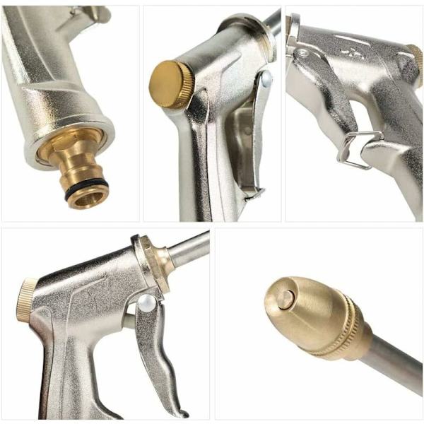 Højtryks sprøjtepistol med messingdyse - Heavy Duty Metal Manuel Sprøjte