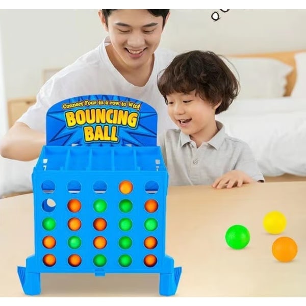 Anslut studsande boll 4 skjutspel, klassiskt 4-i-rad-spel