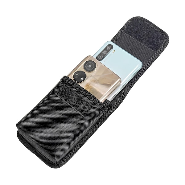 Bältesväska för mobiltelefon, Bältesfodral för mobiltelefoner, Stort smartphone-fodral med bältesklämma, Universal multifunktionell väska för män