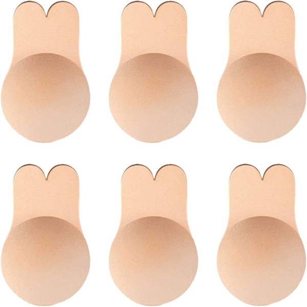 Stroppeløs selvklebende usynlig BH 3 par XL