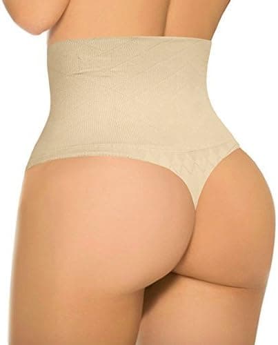 Womens Basic Every-Day High-Waist Shapewear Trainer Tummy Control Thong Pan