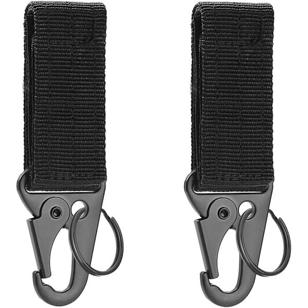 Nylon-karabiinihaka, 2 kpl vyön karabiini, taktinen liivi avaimenperä,