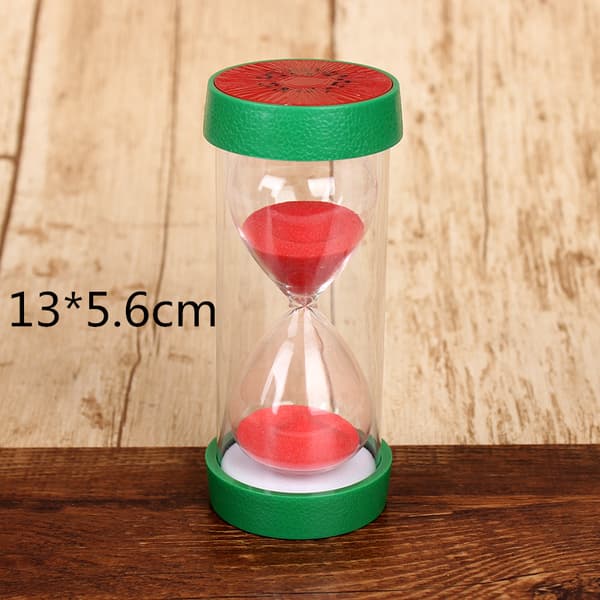 2 farver frugt stil timeglas timer ur 5 minut timeglas timer til børn