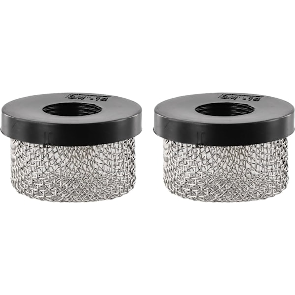 Set med 2 mesh-luftingfiltre, rustfritt stål 14 hunn, industriell in-li