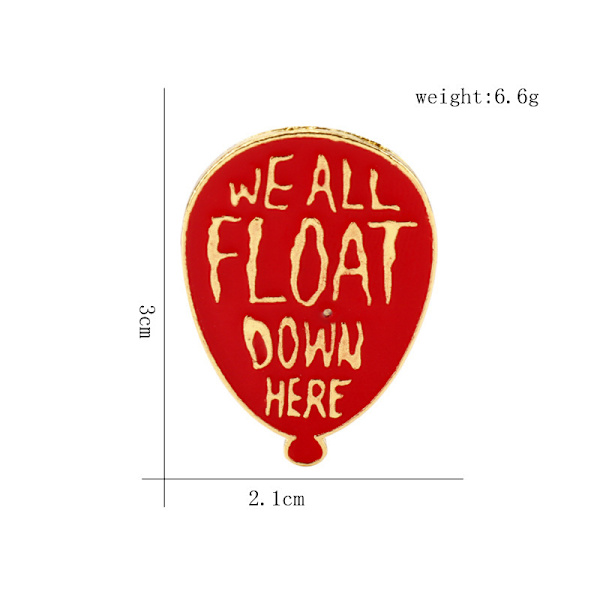 Vi flyder alle ned her Hard Enamel Pin Badge
