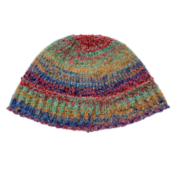 Strikkede lue, varm vinter casual heklet lue, fargerik