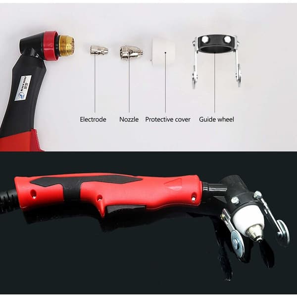 Rulleguide, P80 Air Plasma Plasma Cutter Guide Roller P80A Torch Guide Wh