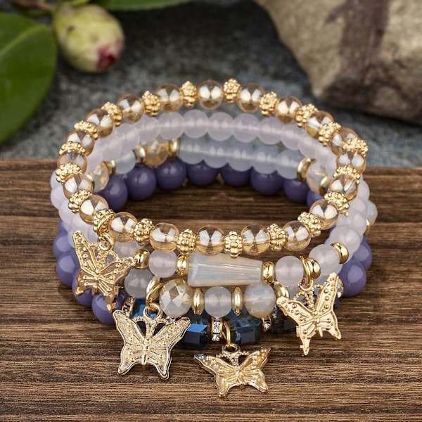 Armband - Fint smyckeBohemiskt inspirerad träpärla Loop