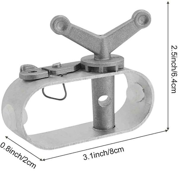 Vajersträckare, 2 stycken rostfria vajersträckare, presenningssträckare för pool, klädlinesträckare, ståltrådssträckare compa