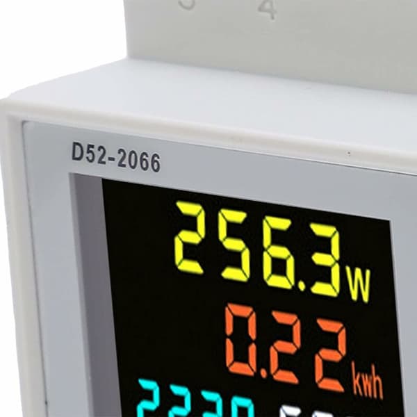 D52-2066 100A multifunksjonell digital elektrisk effektmåler AC250-450V skinne