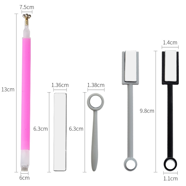 5 st Nail Magnet Tool Set, Högkvalitativ Förbättrad Version Nail Ma