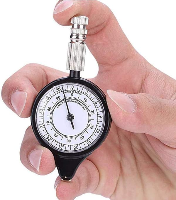 2 stk. Kortmåler Odometer Multifunktionskompas Enhed, Vandring Camping