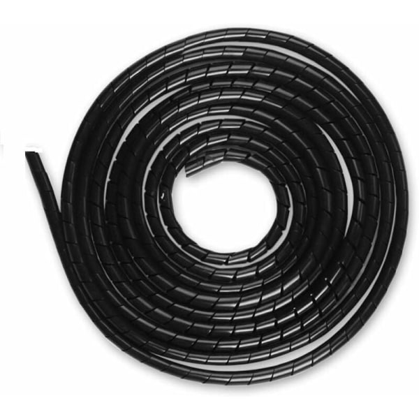 6 mm Universal fleksibel spiralindpakning, kabelopbevaringssæt 1 pakke spiralkabel W