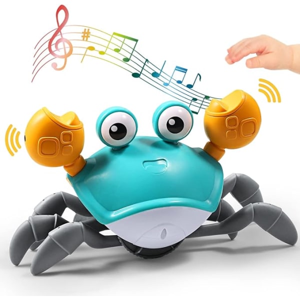 Sensing Crawling Crab, Tummy Time Baby Toys, Interactive Walking Dancing To