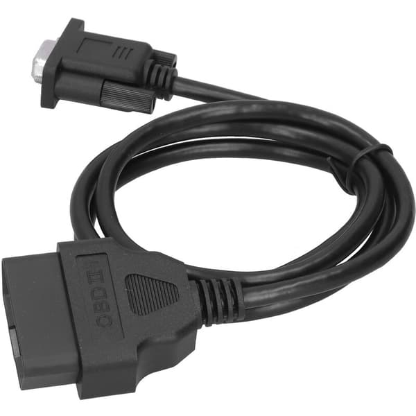 16Pin OBD2 til RS232 DB9 Bildiagnostisk Interface Adapter Forlængerkabel Co