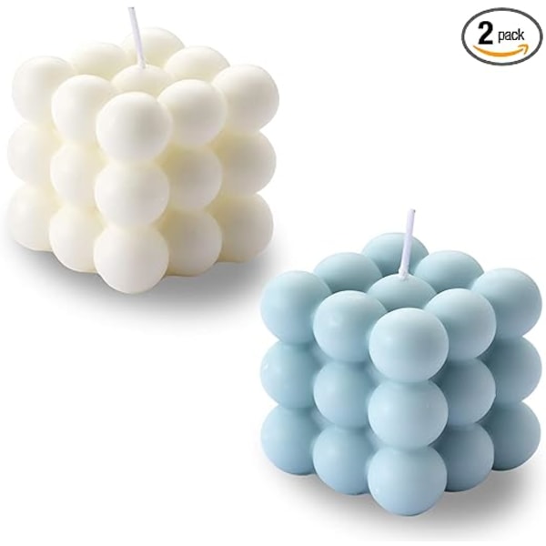 Bubble Candle - Cube Soy Wax Candles, Home Decor Candle, Doft