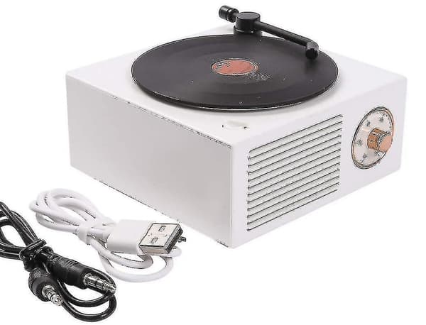 Bluetooth-langaton kaiutin, retro vinyylilevy-CD-tyylinen soitin.