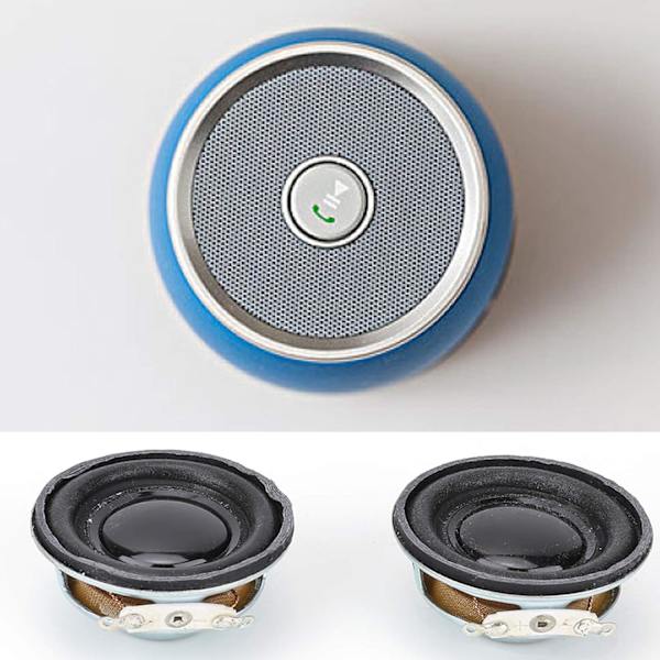 2 kpl 5w 4Ω Stereo Audio Kaiutin 4cm Kaiutin Torvi Mini Vahvistimelle, Metalli Pyöreä Sisämagneetti Kaiutin