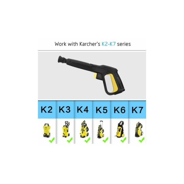 Udløserpistol til Karcher K2 K3 K4 K5 K6 K7 Højtryksrenser, Hurtigkobling Trykvaskerpistol Bilvaskpistol Tilbehør