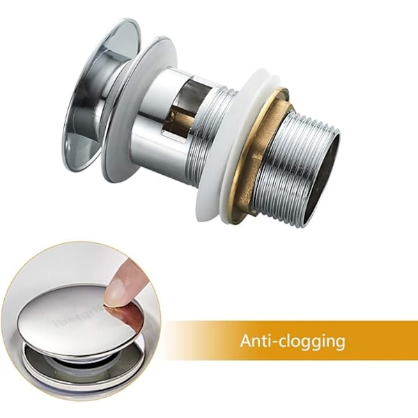 Badrumsavlopp Ejektorisk Handfat Stopp 7,8 cm
