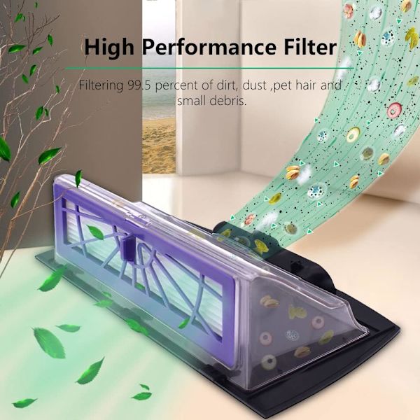 7-pack filter kompatibel med Neato Robotics D3, D301, D304, D4, D402, D45