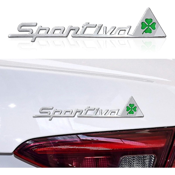 3D-dekal med logotyp för Alfa Romeo-modeller