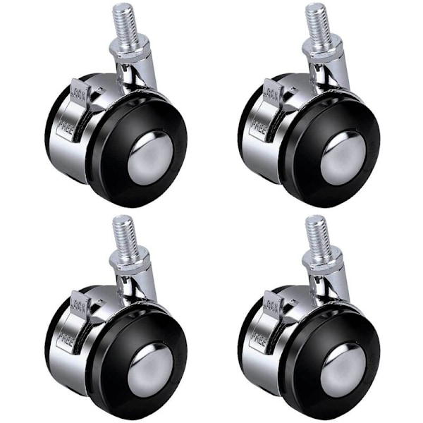 4 stk. Universal Swivel Wheels, Trolley Furniture Caster Replacement, Alle