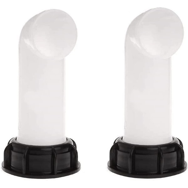 2 stk. vandtankadapter, vandtankventil, Ibc-afløbstankadapter 60 mm (hvid)