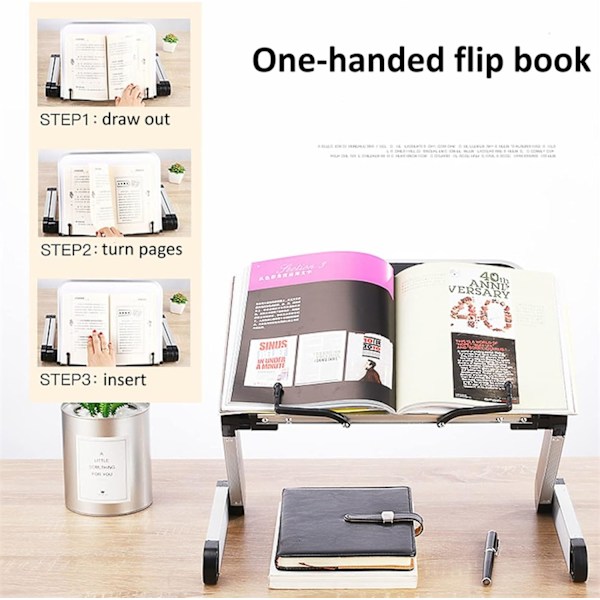 Tablet Stand Holder Desktop Justerbar Aluminium Læsebog Brac