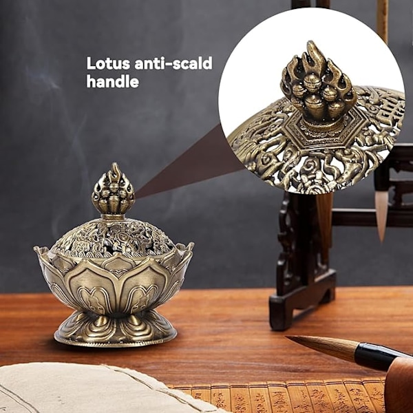 Røgelsebrænder, Lotus Røgelseholder Røgelsebrænder Tilbageflow Røgelsebrænder