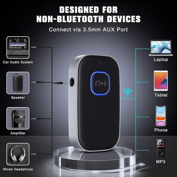 Bil Bluetooth 5.0 Mottaker, Bluetooth Musikkmottaker