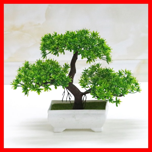 Realistisk konstgjord bonsai, inomhus- och utomhusdekoration, japansk, krukväxt