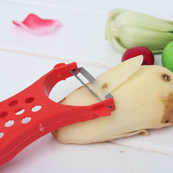 5 i 1 Multifunktionell Plastskalare Grönsaksskärare Fruktskivor Kitche
