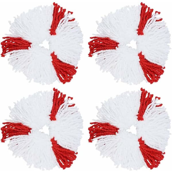 4 stk. moppehoveder 2 i 1 mikrofiber moppehoveder til spindemoppe til O-cedar