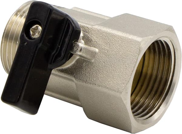 1/2\" IG x 1/2\" AG Mini kuleventil, krom