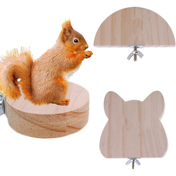 3 stk. træ hamster platform, springbræt til små dyr, støtte