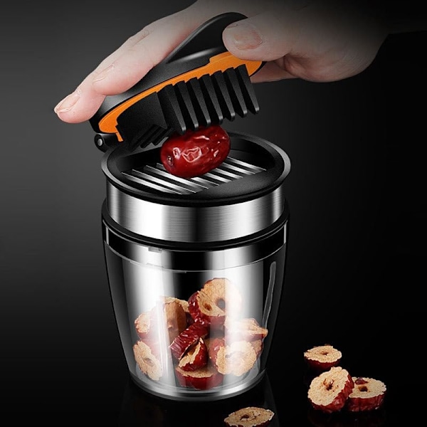 Fruktkutter, 1 st Fruktskivare, Handhållen Skivare - Bananskivare Fruktkutter Multifunktionell för Bananer, Jordgubbar, Ägg Mini Skivare Tunn Skärning