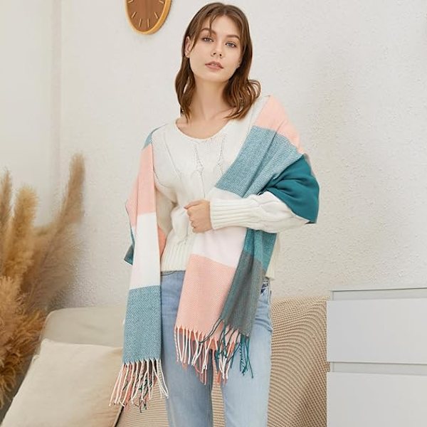 Dames Sjaal en Shawl Winter Dames Sjaals Deken Sjaal voor Vrouwen Tartan