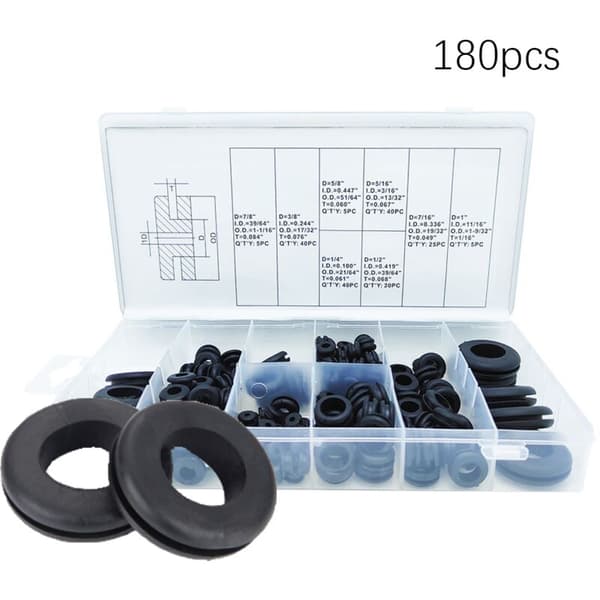 Gummigrommets Gummigrommets Gummigrommets Kit för tråd, plugg och kabel