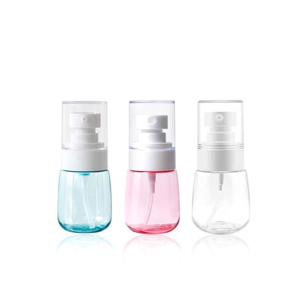 Set med 3 sprayflaskor 92×40mm plast sminksprayflaska