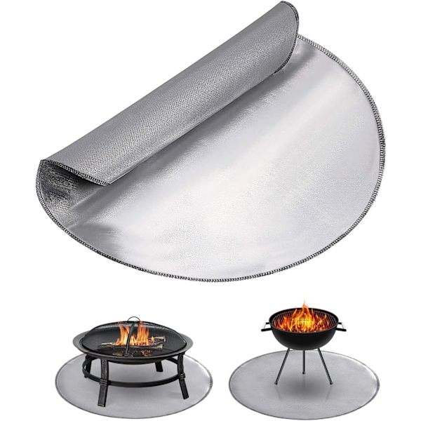 36 tommers brannhemmende matte - branngropmattebeskytter brannsikker grillmatte, B