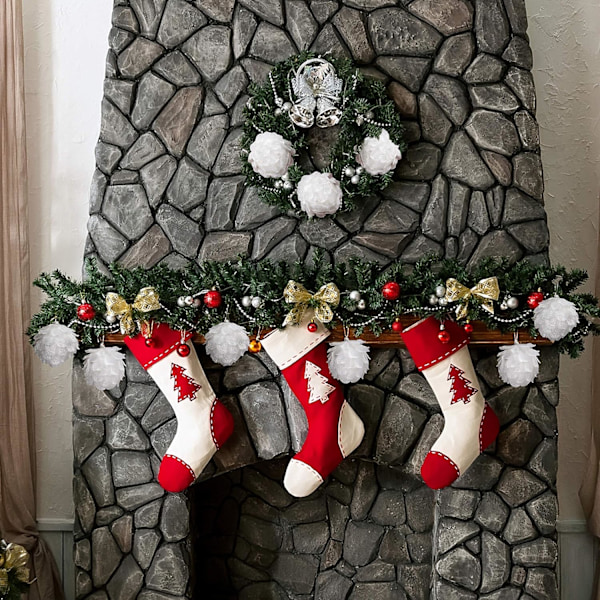 Pinecone Julekuler (4-pakning) - Store Hvite Glitrende Pinecone Julekuler med Snøre - Hvit Hengende Julepynt til Tre, Kranser,