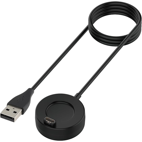 Lader Kompatibel med Fenix, 1 Meter USB-A Sirkulær Ladestasjon for Fenix 7/7S/7X/6/6S/6X, 5/5S/5X, Vivoactive 3/4/4S, Instinct 2/2S/2X, Venu