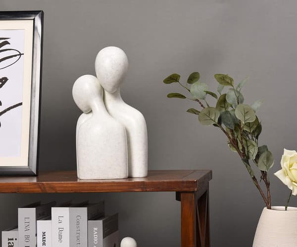 Resin Figur Statuer til Hjemmeindretning til Stue, Abstrakt Statue Samleobjekter